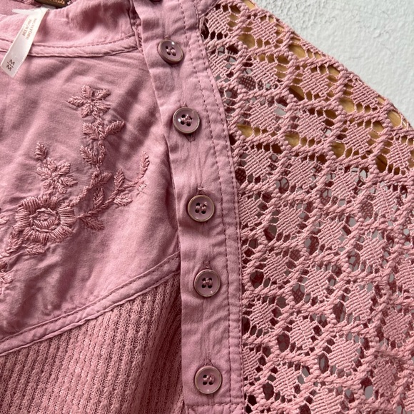 Free People Rose Sweetest Thing Thermal size m - Picture 6 of 14